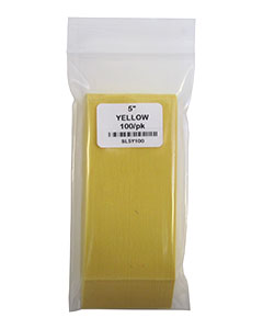 5" Yellow Stick Labels <br>100/pk