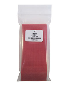 5" Red Stick Labels <br>100/pk