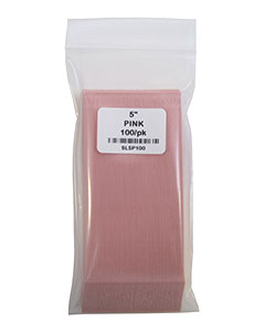 5" Pink Stick Labels <br>100/pk