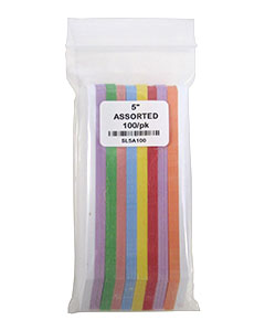 5" Assorted Stick Labels <br>100/pk